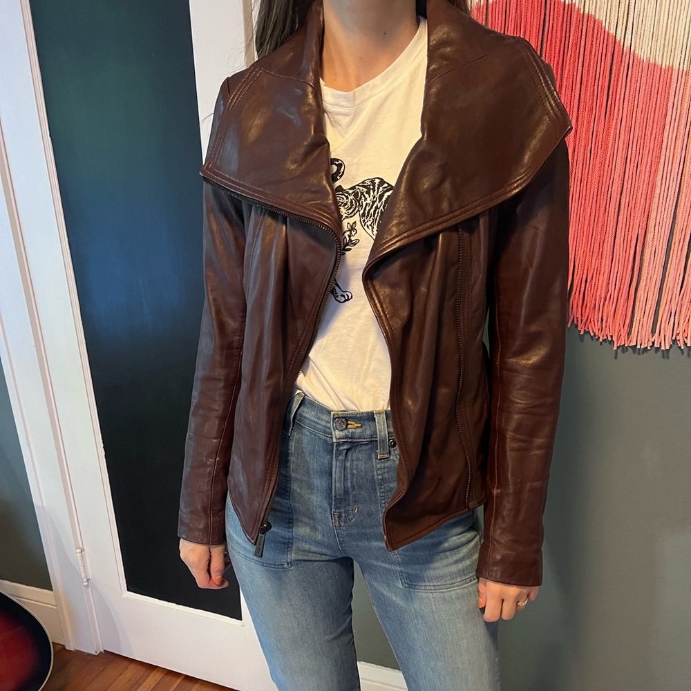 Michael Kors Leather Jacket - XS
